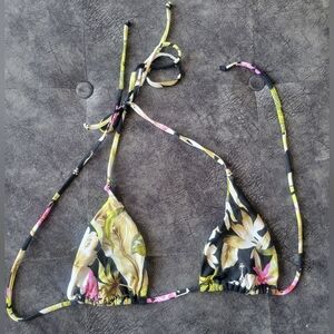 Volcom Floral String Bikini Top